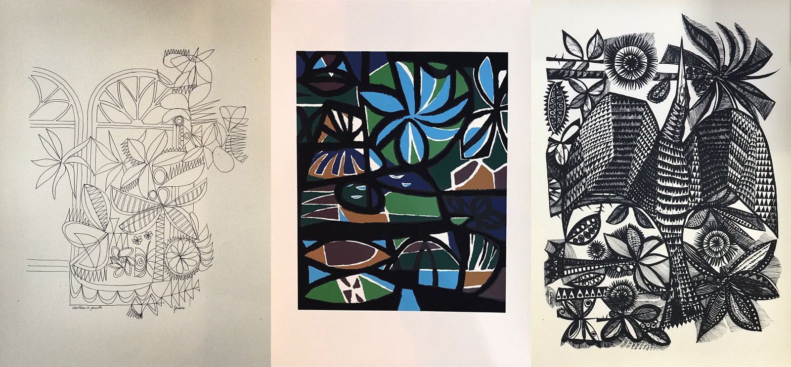 Dois álbuns com serigrafias, sendo um de Genaro de Carvalho tendo a... - foto 7 de 7