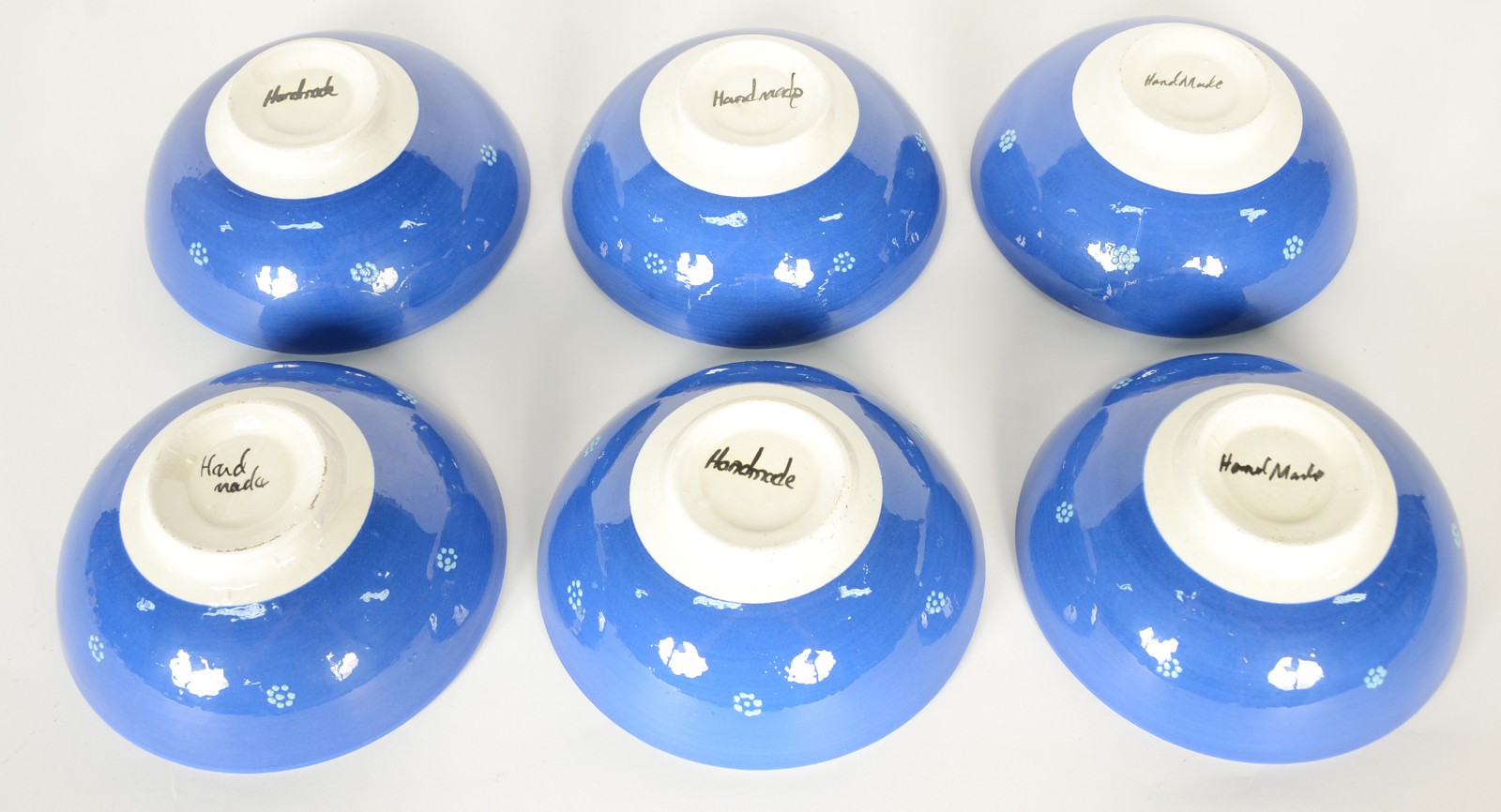 Seis bowls de porcelana espanhola pintadas a mão com mandalas florais... - foto 5 de 8