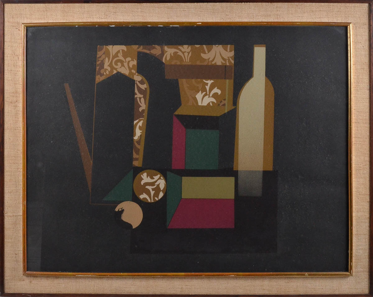 SCLIAR - serigrafia - natureza morta - 147/200 - 1970 - 65x 84 cm.
