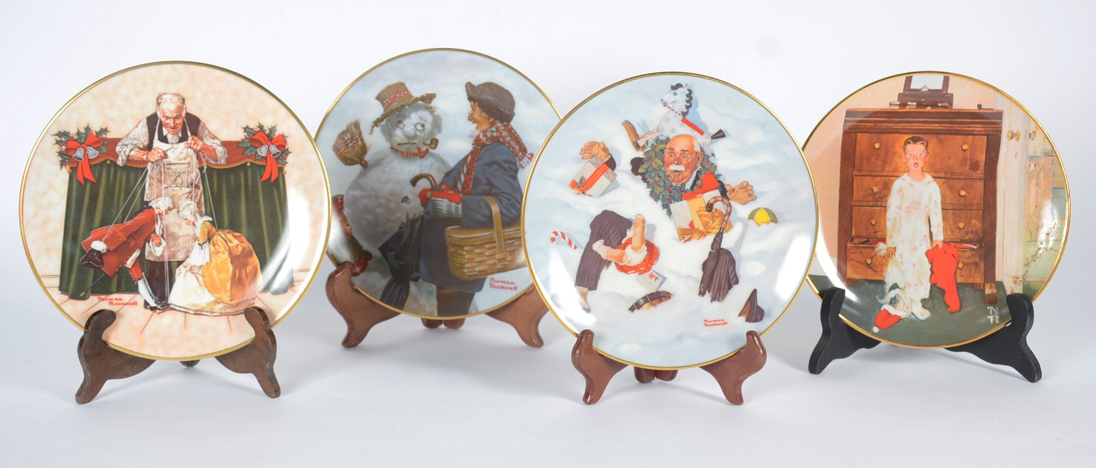 Quatro pratos de porcelana americana, edições limitadas, decorados... - foto 1 de 9