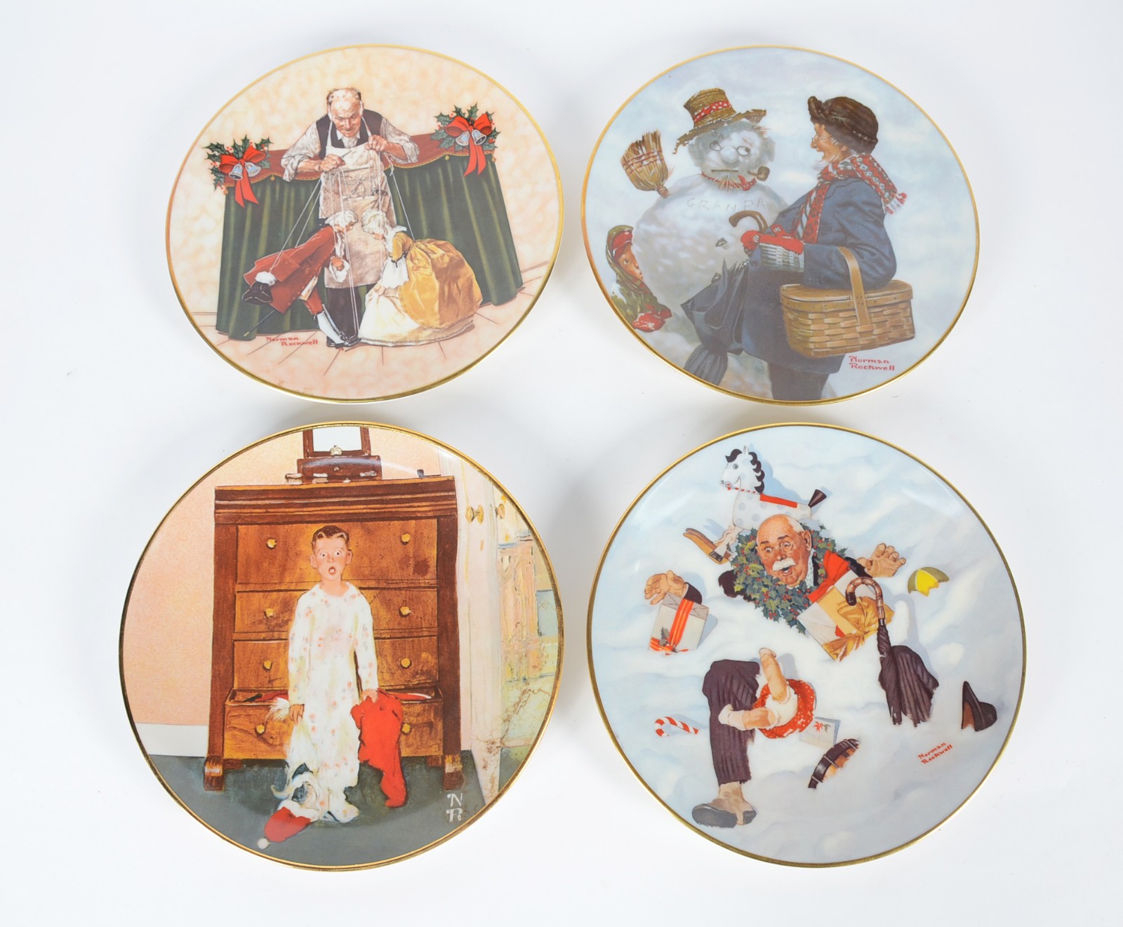Quatro pratos de porcelana americana, edições limitadas, decorados... - foto 2 de 9