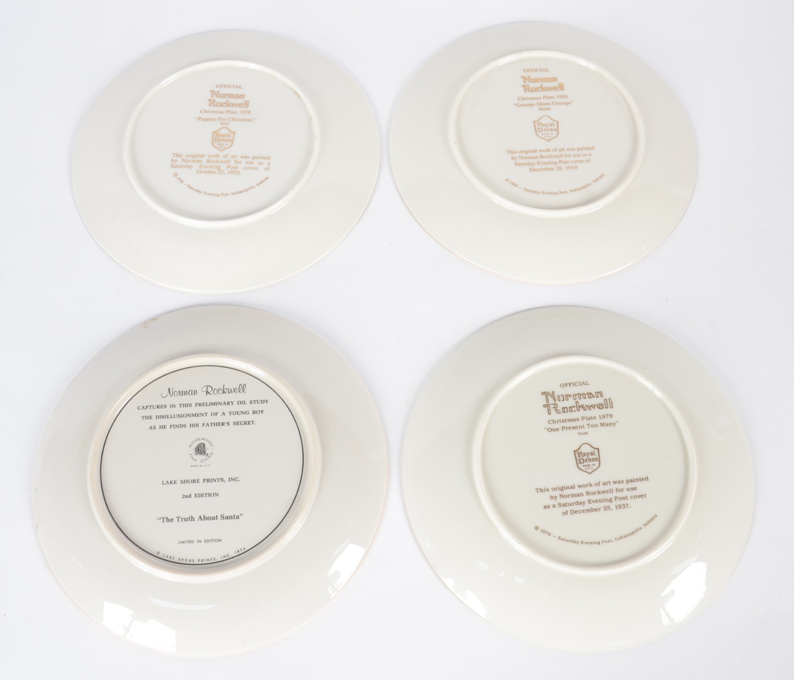 Quatro pratos de porcelana americana, edições limitadas, decorados... - foto 5 de 9