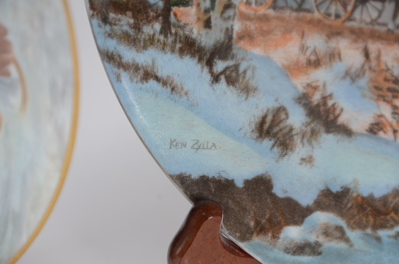 Cinco pratos de porcelana francesa de Limoges, alemã e americana... - foto 4 de 11