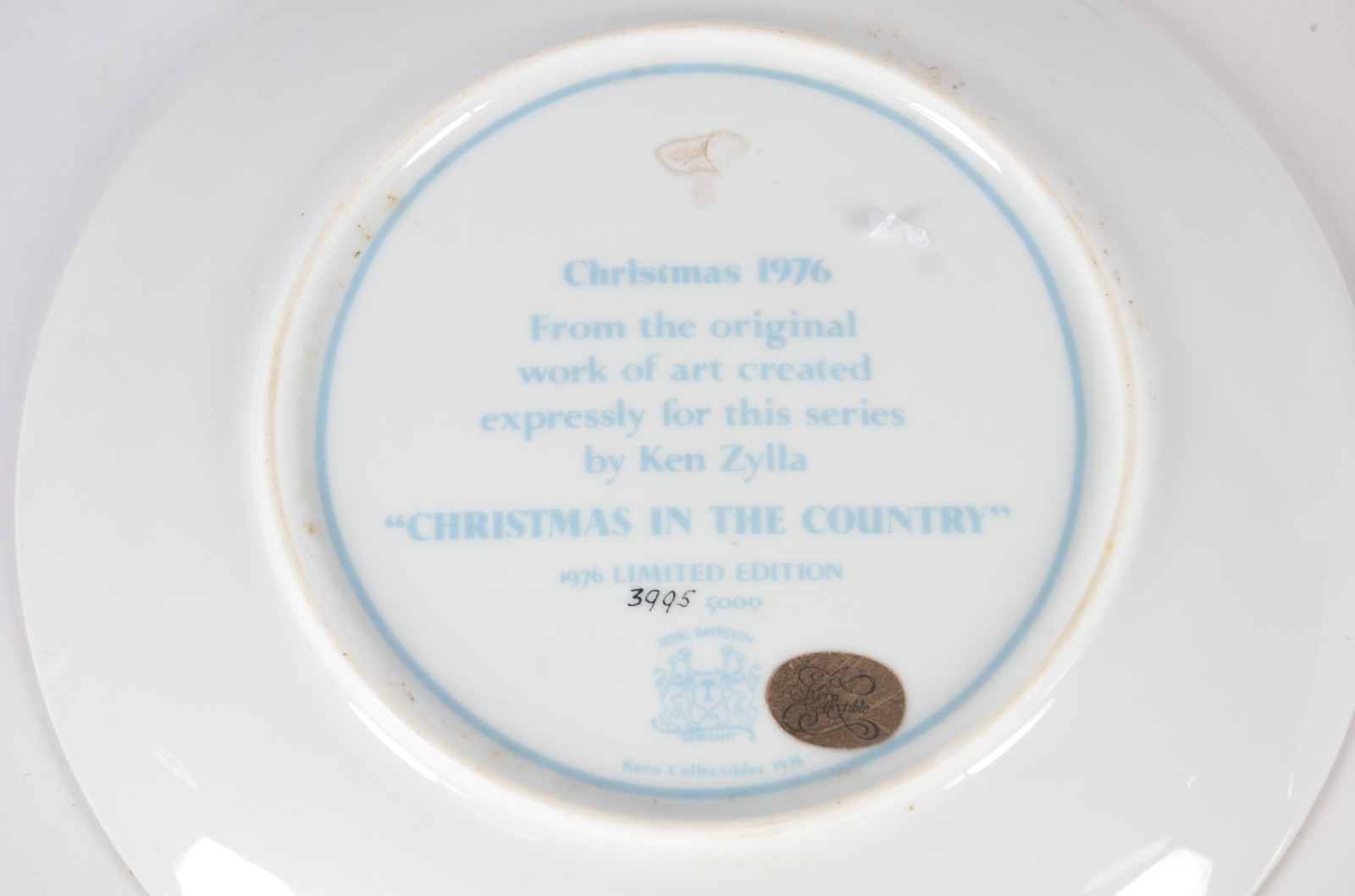 Cinco pratos de porcelana francesa de Limoges, alemã e americana... - foto 11 de 11