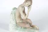 Lladró (1953),  - Escultura de porcelana espanhola policromada, feita à mão, representando "Fauno".