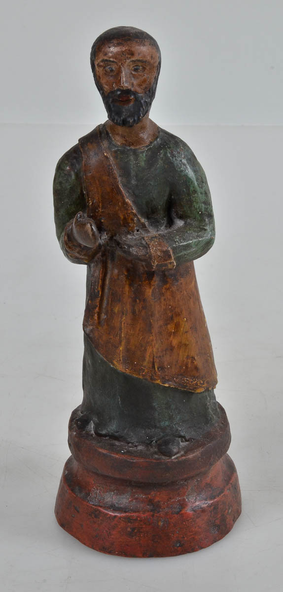 Santo de terracota. alt 25cm.