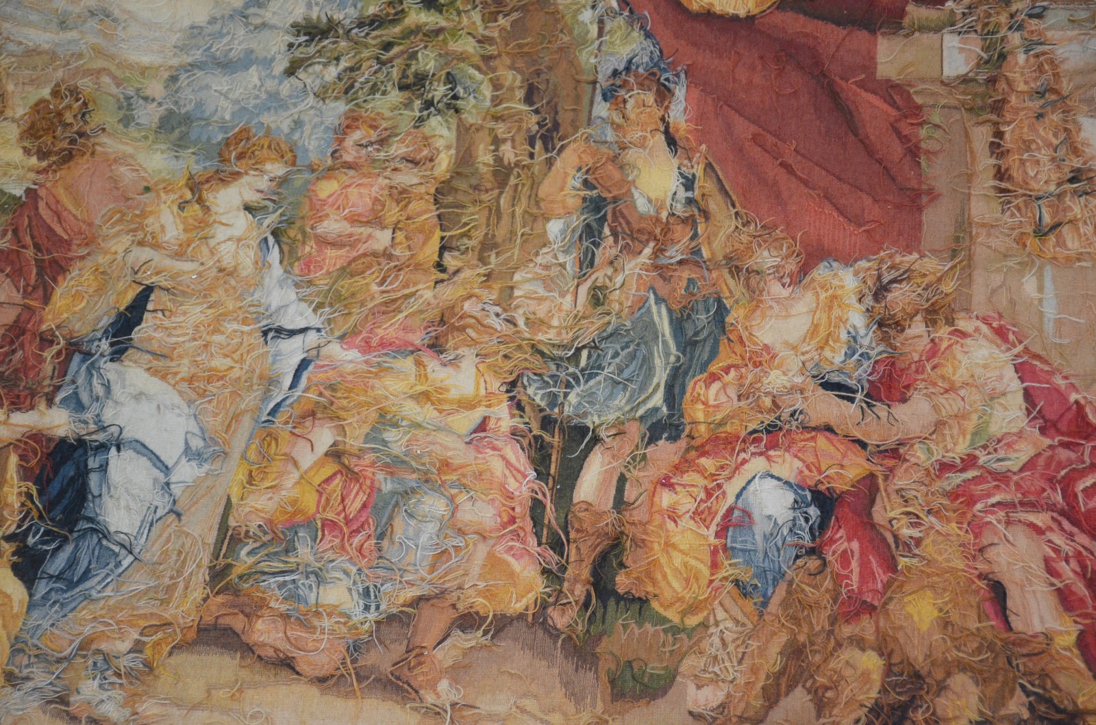 Belíssima tapeçaria francesa no estilo Aubusson decorada com cena de... - foto 5 de 6