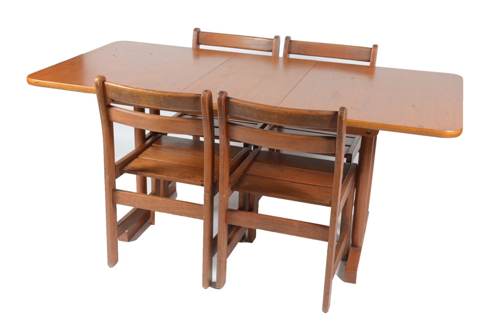 Mesa de madeira nobre com uma tabua extensora (85 cm x 40 cm)... - foto 1 de 10