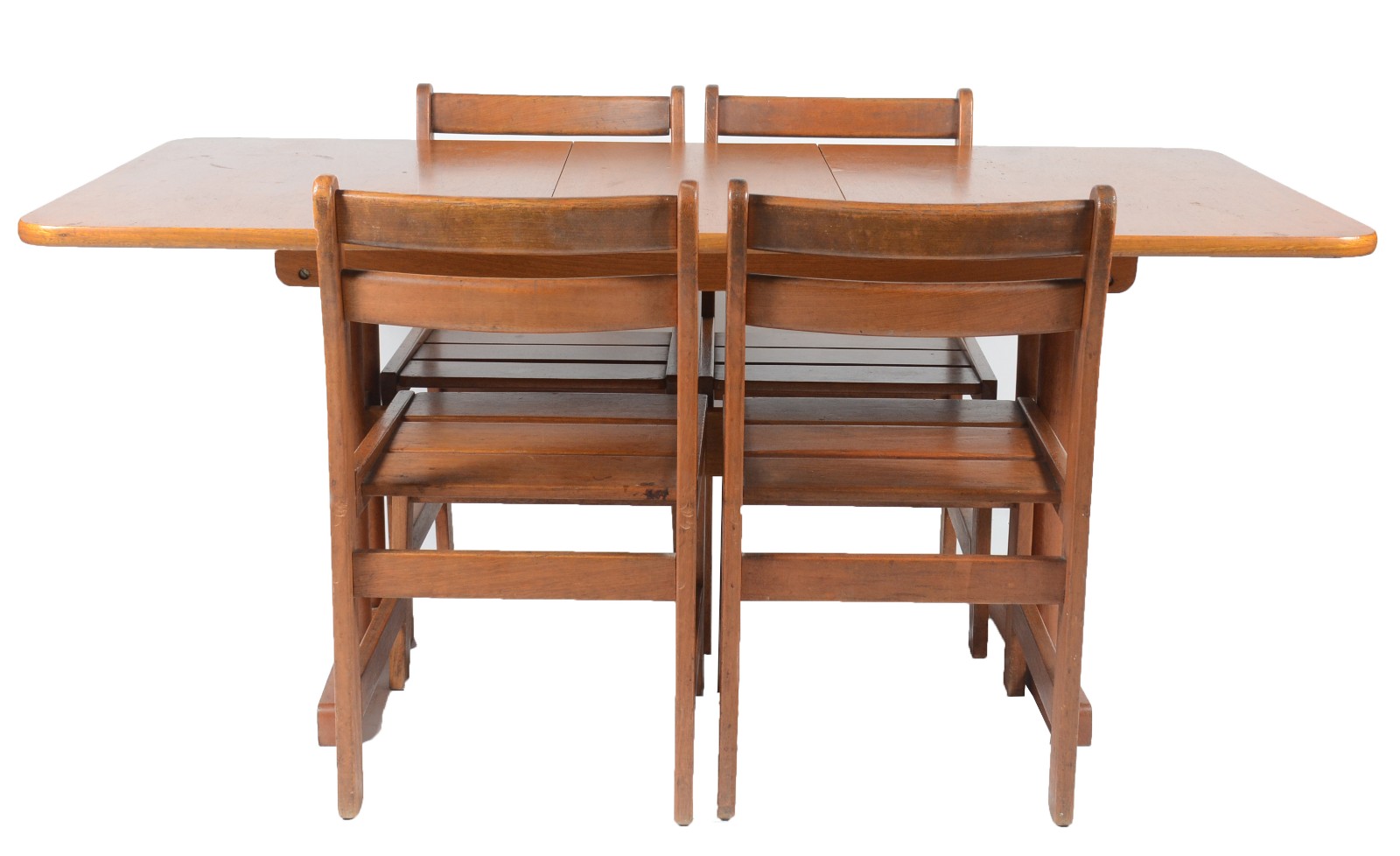 Mesa de madeira nobre com uma tabua extensora (85 cm x 40 cm)... - foto 2 de 10