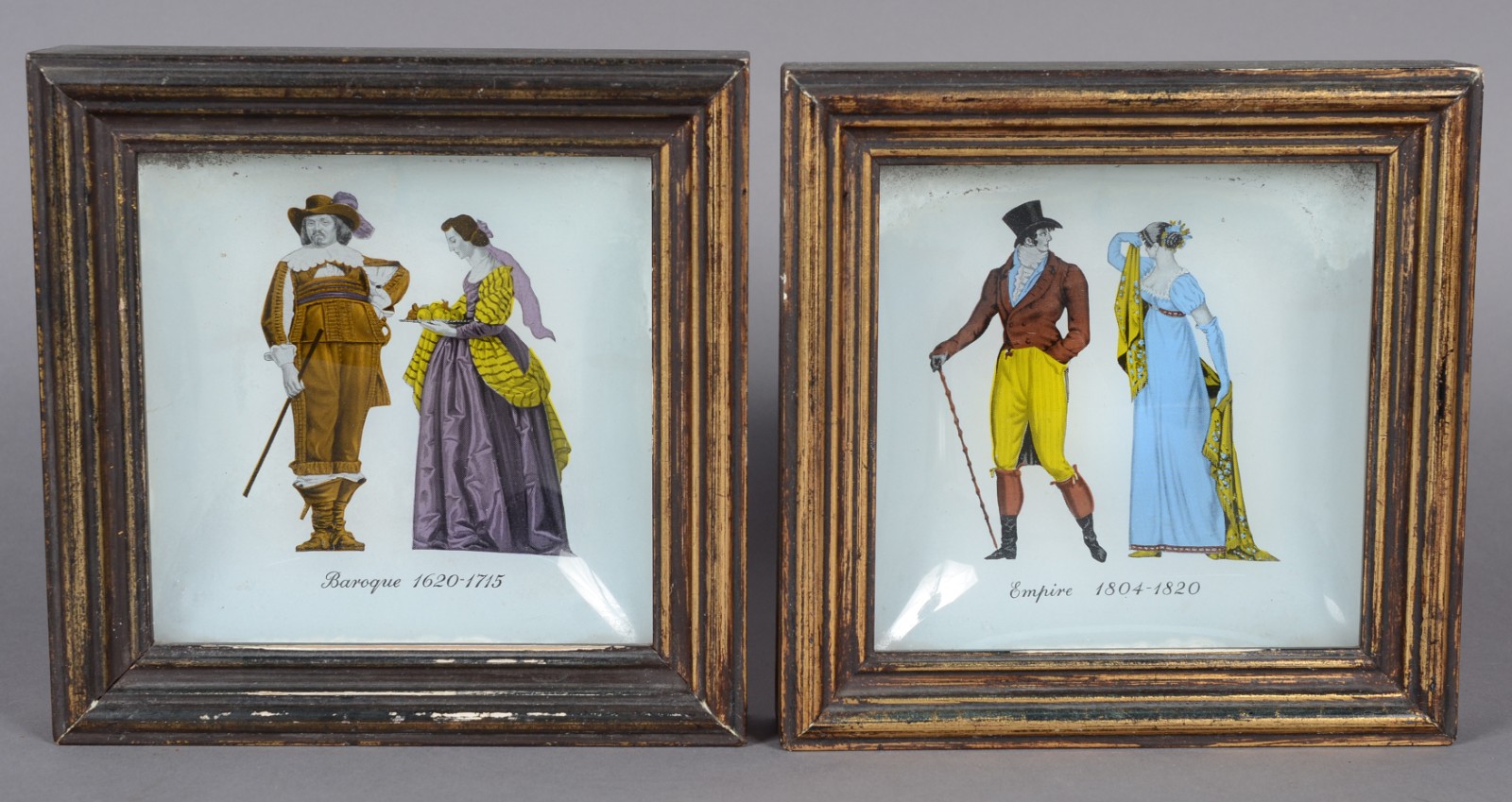 Seis peças diversas de porcelana, sendo: Par de placas com figuras de... - foto 6 de 10