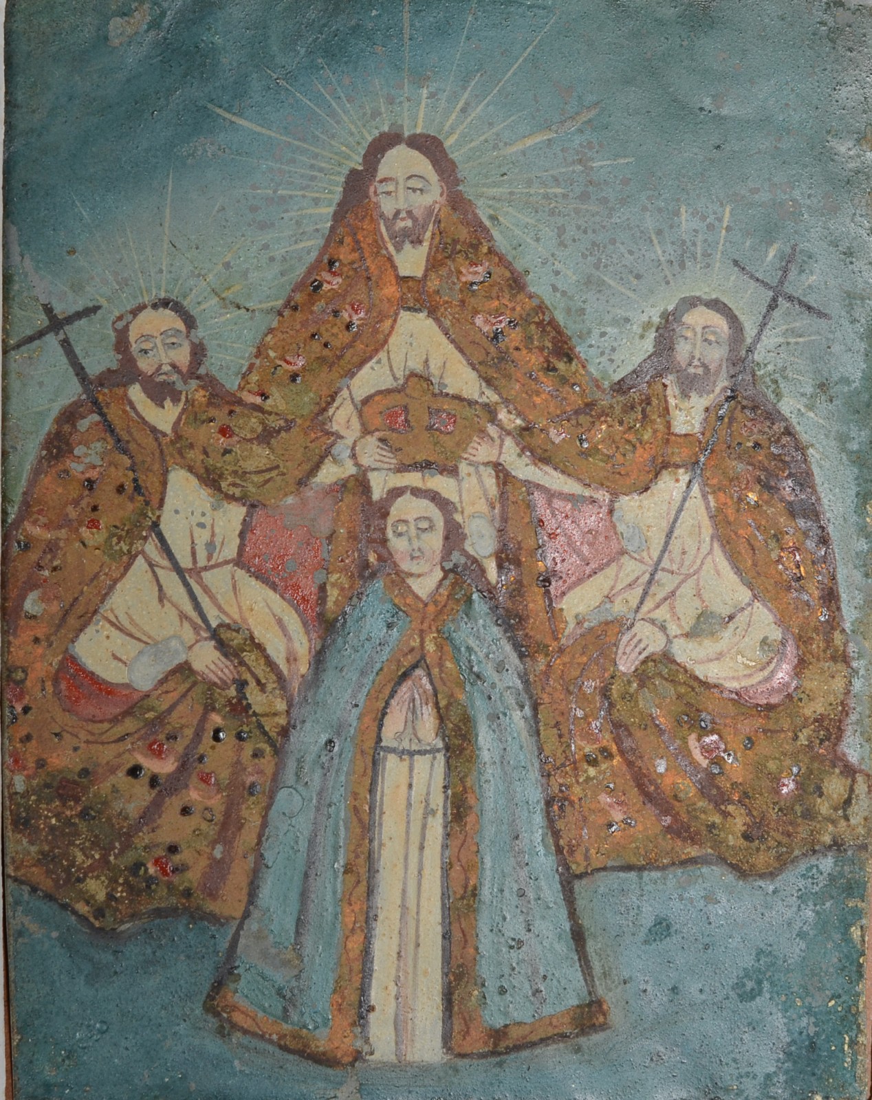 Escola Cusquenha (1538), Coroação de Nossa Senhora - foto 1 de 4