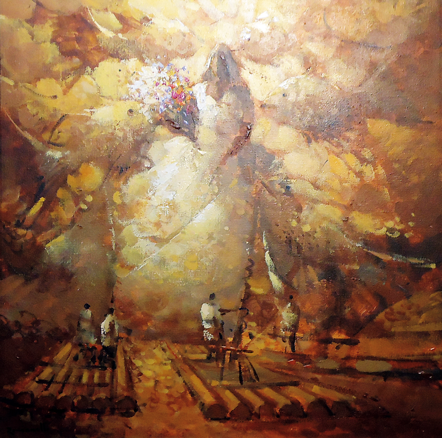 ARMANDO ROMANELLI - Iemanja - ost - 1945 - ass. - 60 x 60cm.