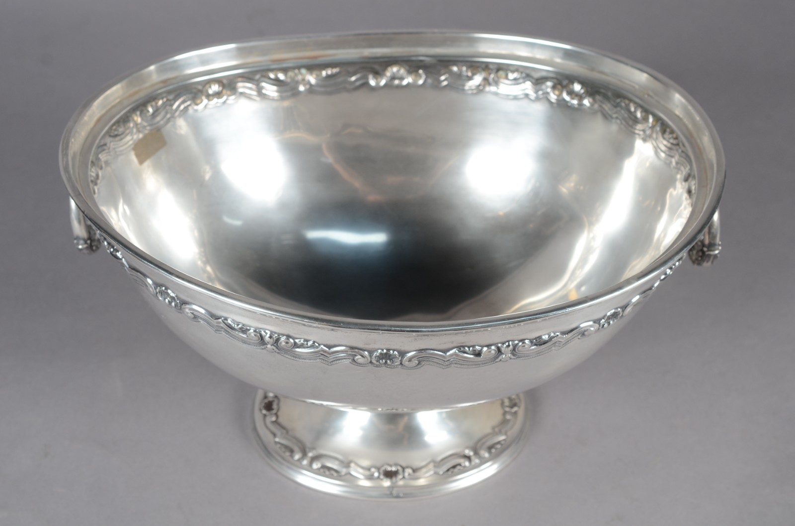 Fruteira/centro de mesa de prata portuguesa contraste Águia, feitio... - foto 7 de 8