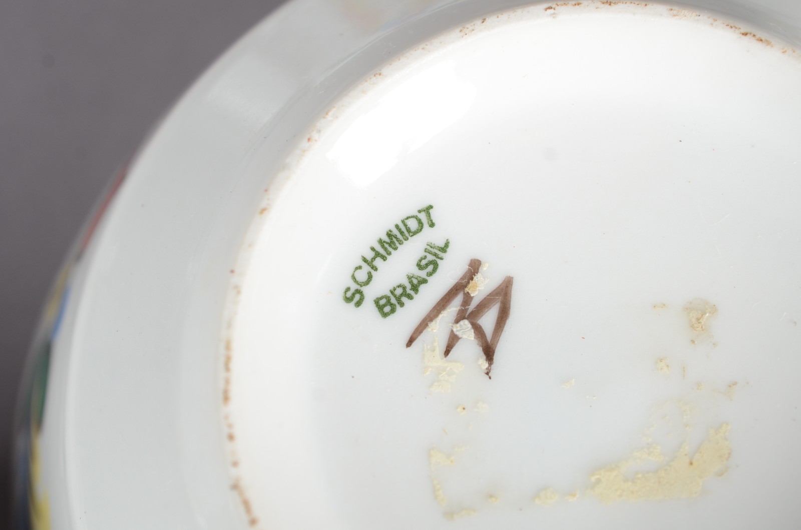 Aparelho de jantar de porcelana nacional Schmidt, na cor branca... - foto 8 de 11