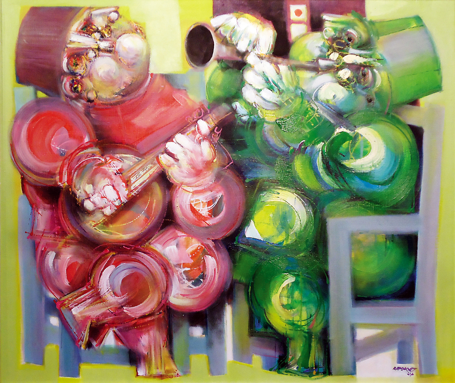 RAPOPORT, Alexandre - Musicos - ast - 2004 - 70 x 81cm.