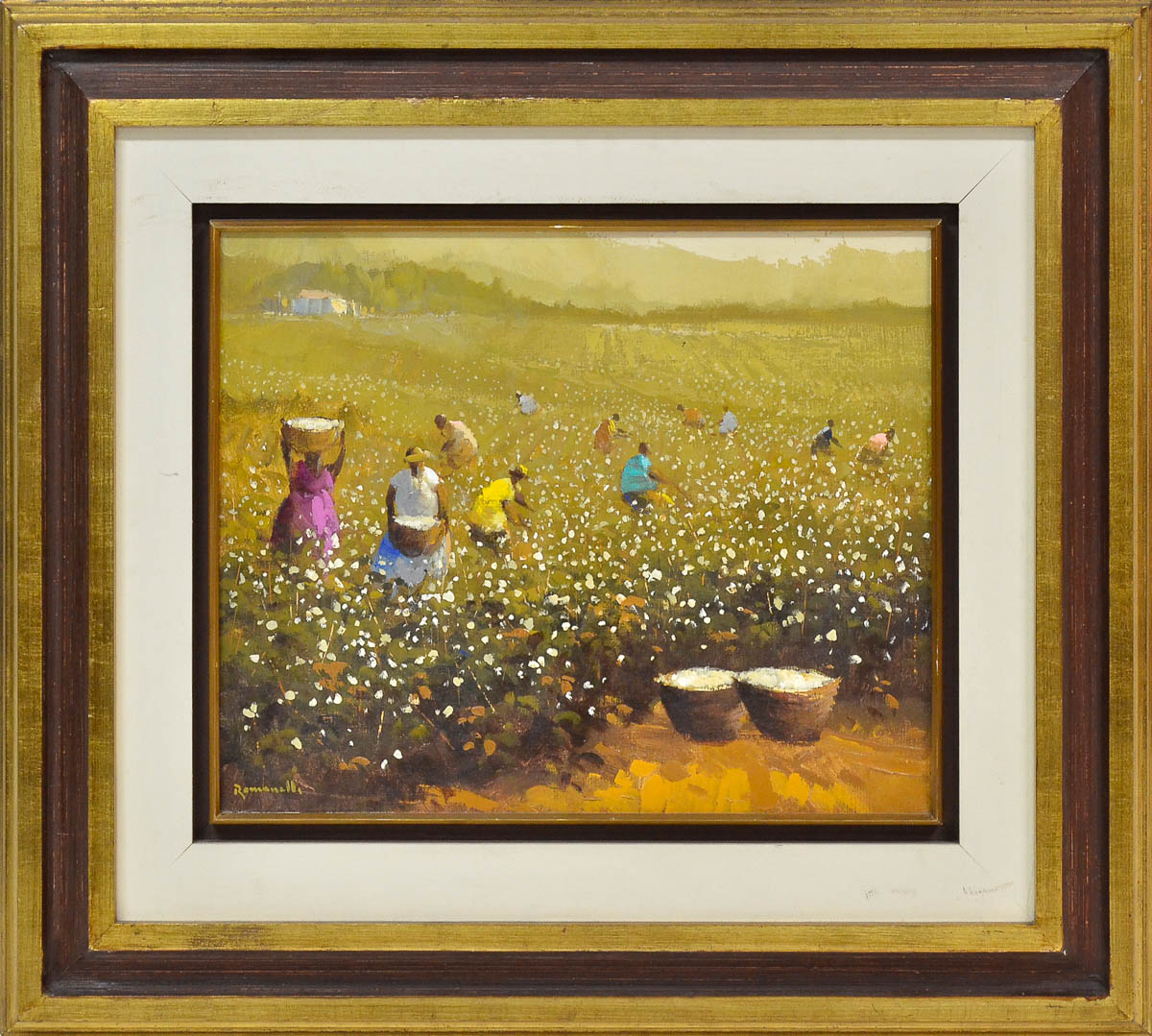 ROMANELLI - Colheita de algodao - ost - 40 x 50cm.