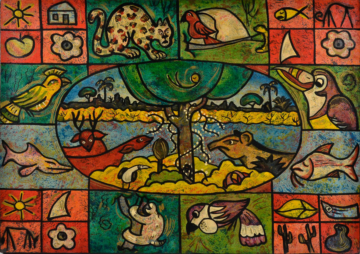 GERARDO DE SOUZA - arvore da vida - ost -100x70