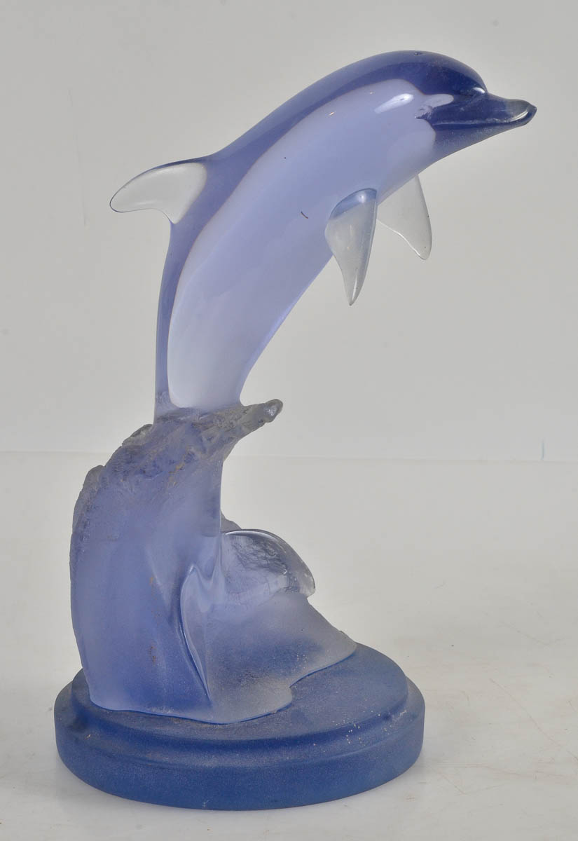 Golfinho de resina - ass - alt. 33 cm.
