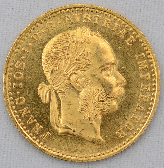 UM DUCADO - Império Austro Húngaro - Francisco I - Peso 3,50 g - 1915... - foto 1 de 2