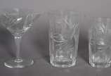 Fratelli Vita,  - Serviço de taças de cristal lapidadao, composto de: 16 taças para champagne (3 bicados); 11 para água (1 bicado), 12 copos para refresco. Total: 39 pe