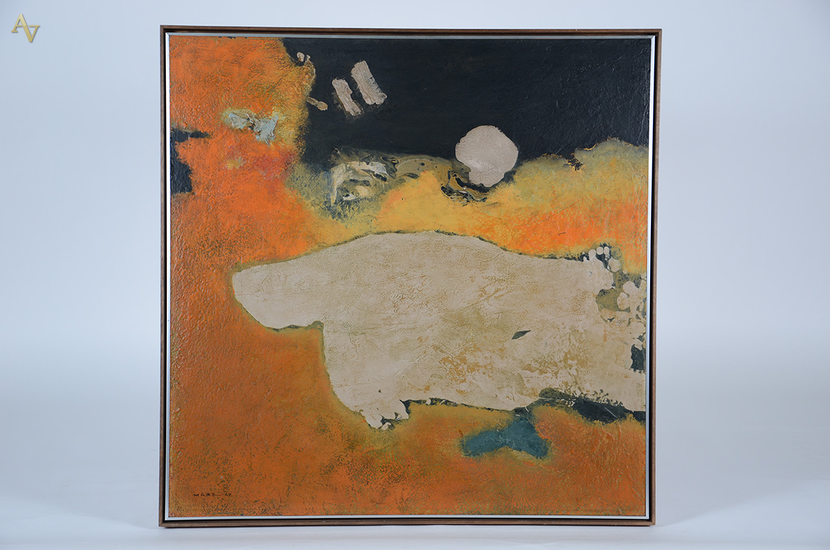 MABE, Manabu (1924 - 1997) - Abstrato - osm - 79 x 79 - datado 1967... - foto 1 de 4