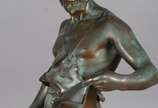 Jean-Baptiste GERMAIN (1841-1910), Le travail - Escultura de bronze, assinada.