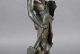 Jean-Baptiste GERMAIN (1841-1910), Le travail - Escultura de bronze, assinada.