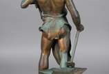Jean-Baptiste GERMAIN (1841-1910), Le travail - Escultura de bronze, assinada.