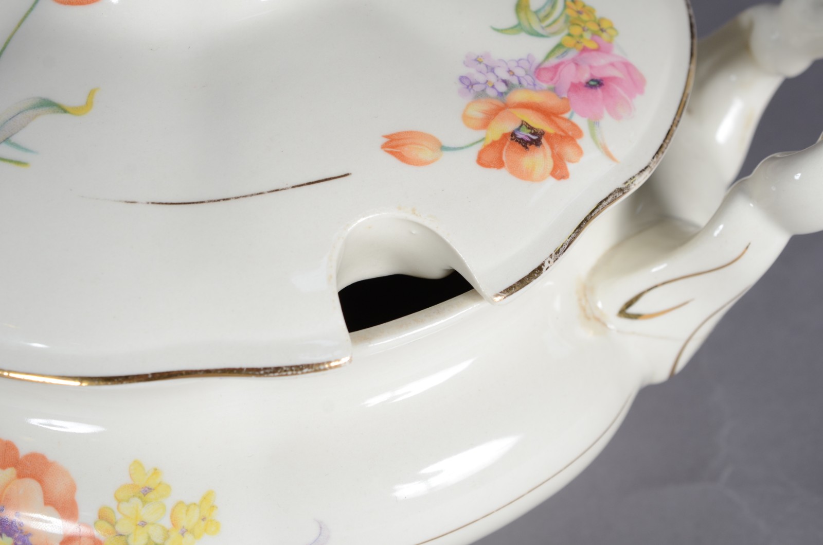 Aparelho de jantar de porcelana polonesa Chodziel, na cor bege... - foto 9 de 11