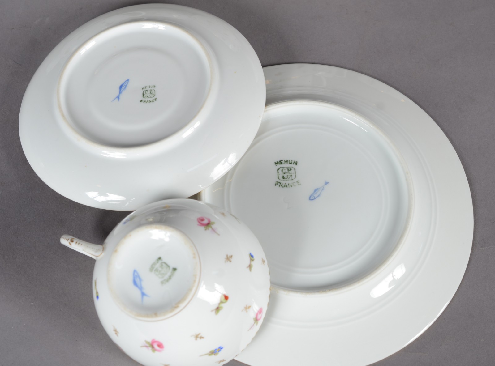Serviço para chá de porcelana francesa "Mehun", C.P. & Co. (Charles... - foto 8 de 9