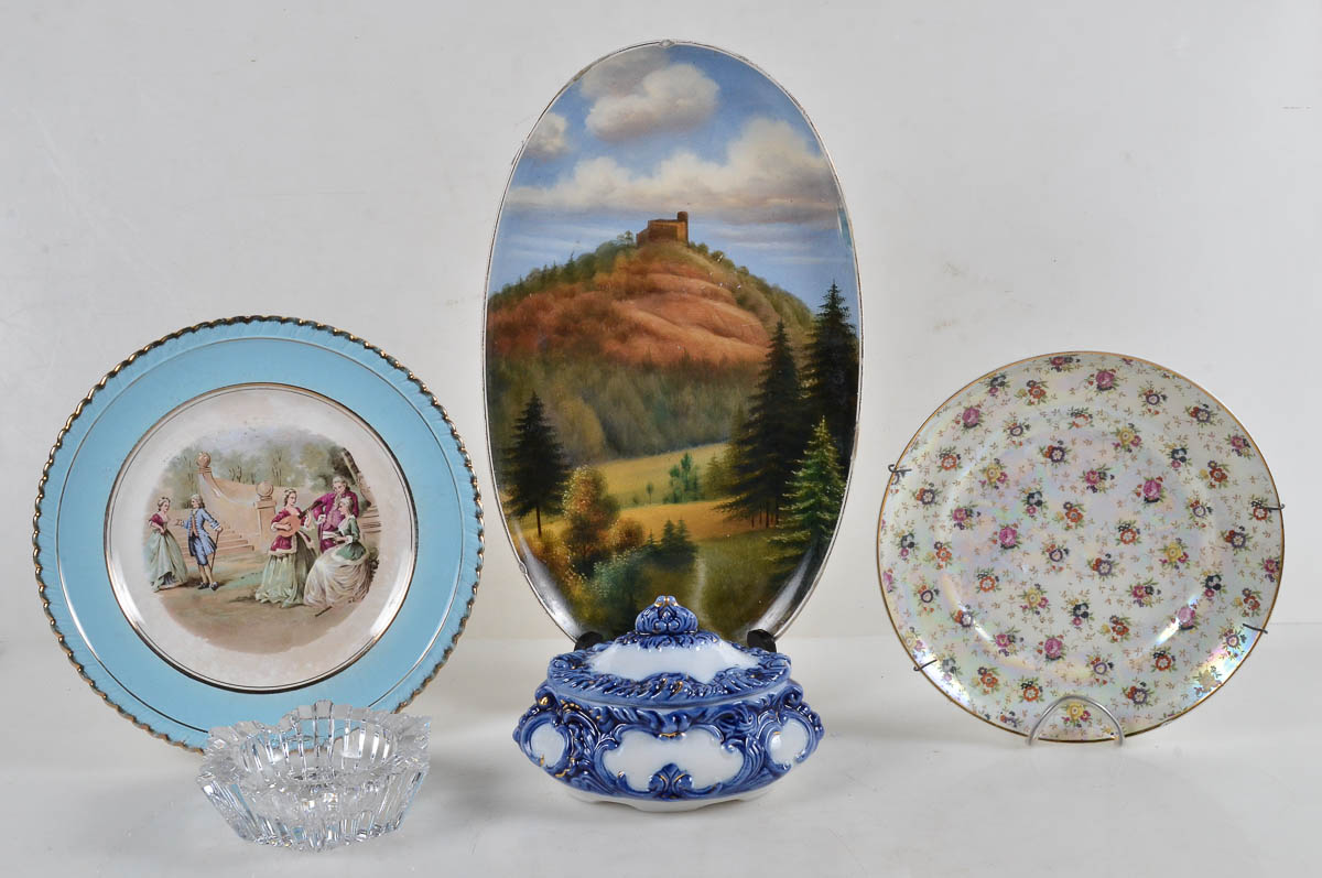 Diversas pecas, sendo prato em porcelana SHIMIDT, prato em porcelana...