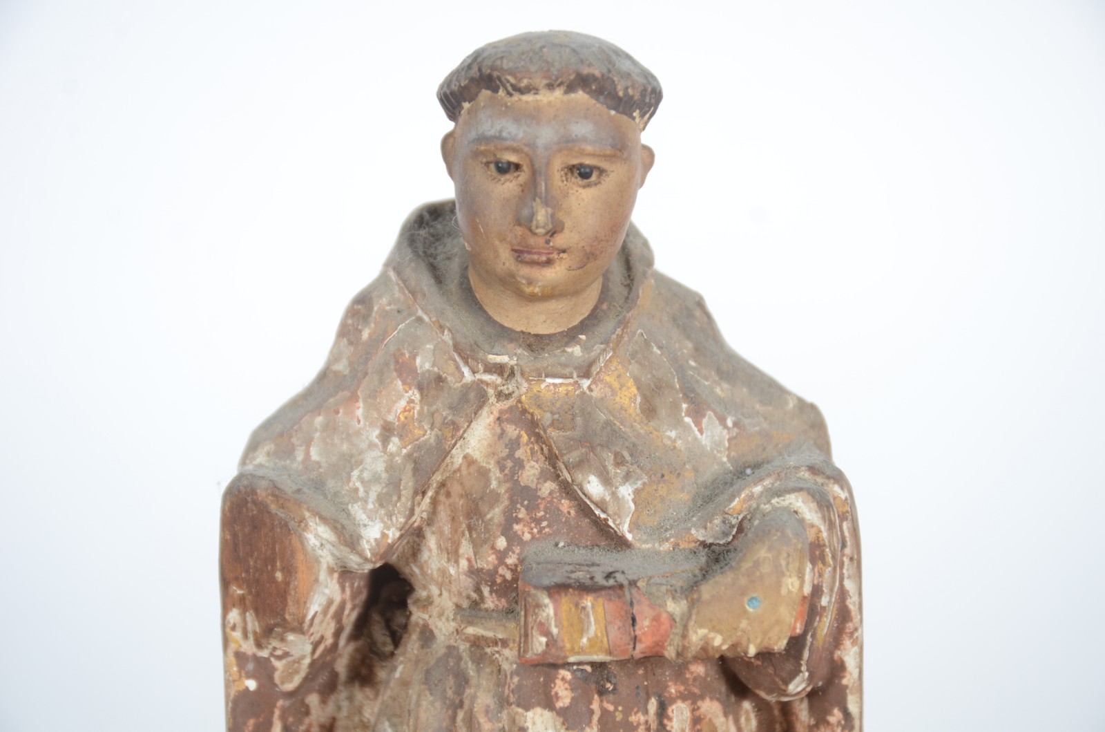 São João Batista e Santo Antonio - Três imagens antigas de madeira... - foto 4 de 9