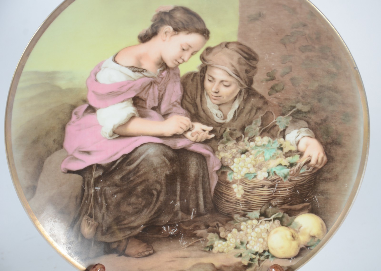 Par de medalhões de porcelana alemã da Bavaria, decorados com... - foto 3 de 6