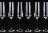 Seis flutes de cristal para champagne, 235 ml. - Seis flutes de cristal para champagne, 235 ml.