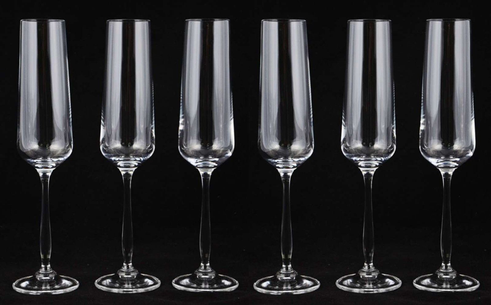 Seis flutes de cristal para champagne, 235 ml. - foto 2 de 2