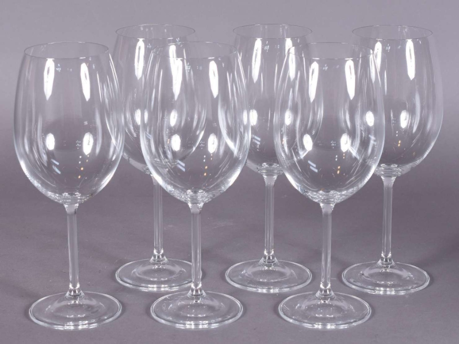 Seis taças de cristal da Bohemia vinho, 590 ml. - foto 1 de 2