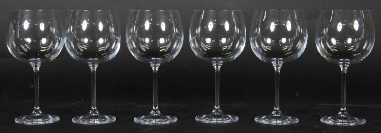 Seis taças de cristal ballon para vinho, 570 ml. - foto 1 de 2