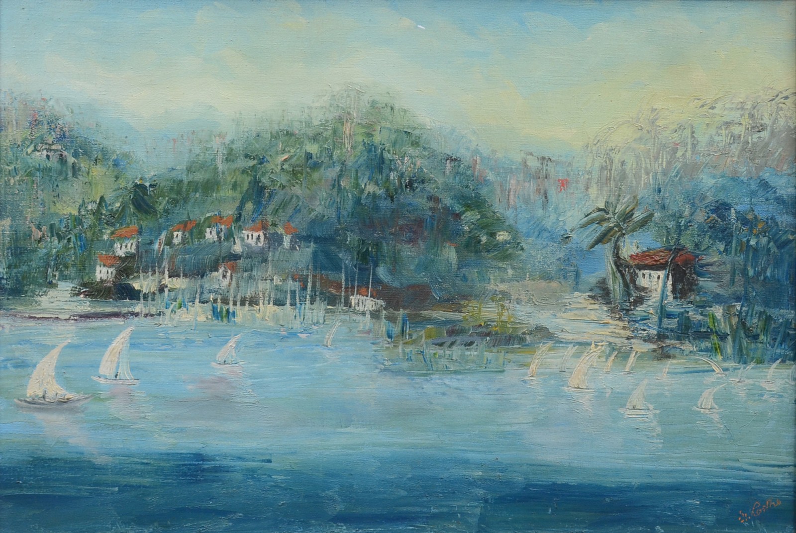 Óleo sobre tela - datado 1992. - foto 1 de 6