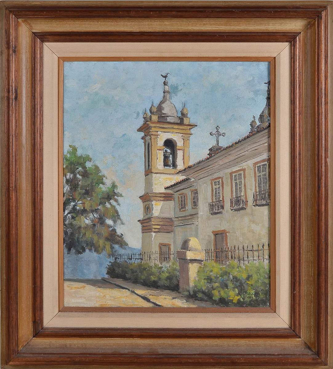 P. SODRE - Igreja - ost - 46 x 38cm.