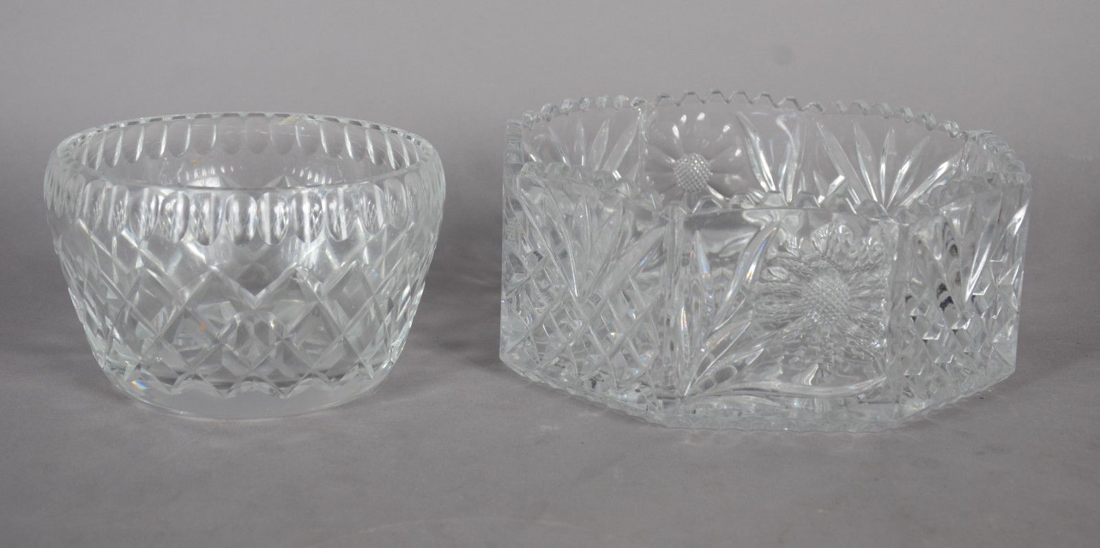 Seis peças de cristal lapidado, sendo: prato retangular, cinzeiro... - foto 5 de 11