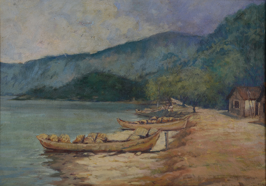 VICENTE LEITE (1900 - 1941) - Marinha - ost - 40 x 55 (tela com... - foto 2 de 5