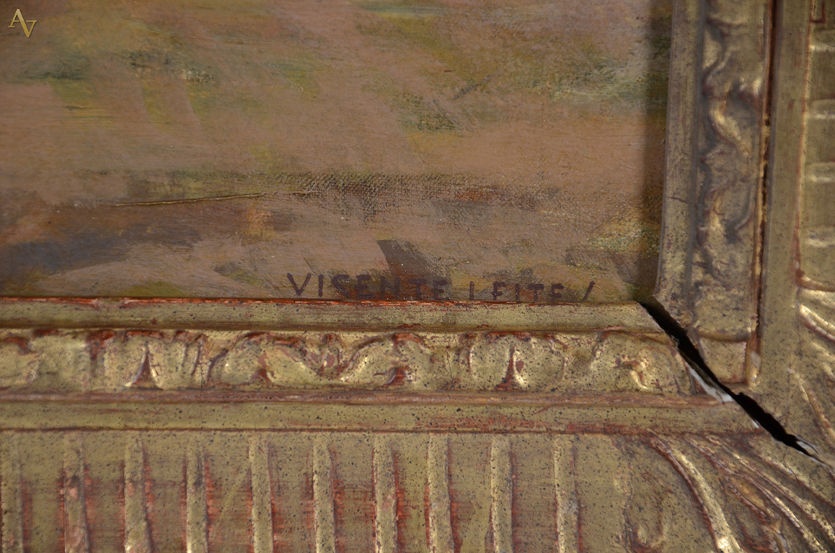 VICENTE LEITE (1900 - 1941) - Marinha - ost - 40 x 55 (tela com... - foto 3 de 5