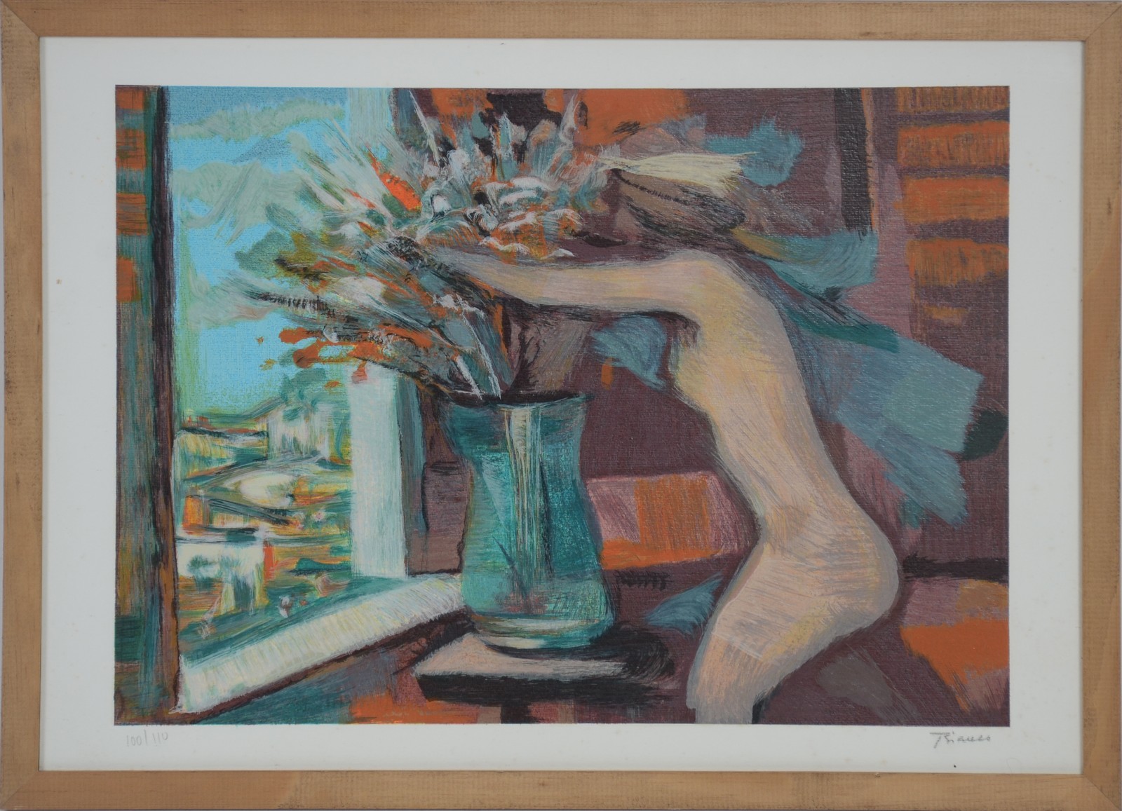 Enrico Bianco (1918-2013), Nú feminino com vaso de flores - foto 2 de 4