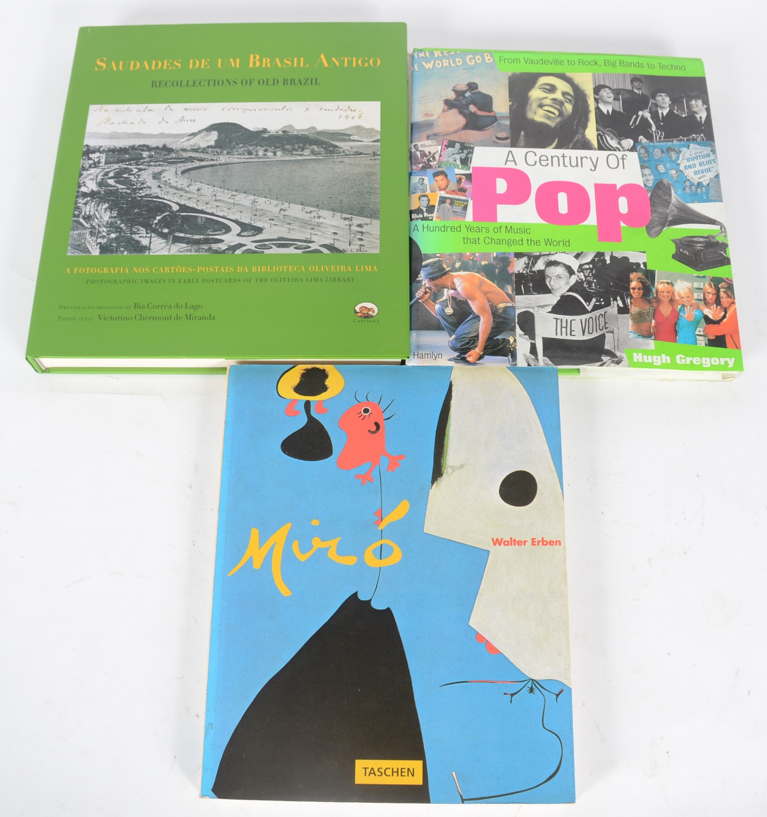 Três livros: A) Miró B) A Centry Of Pop C) Saudades de um Brasil... - foto 1 de 8
