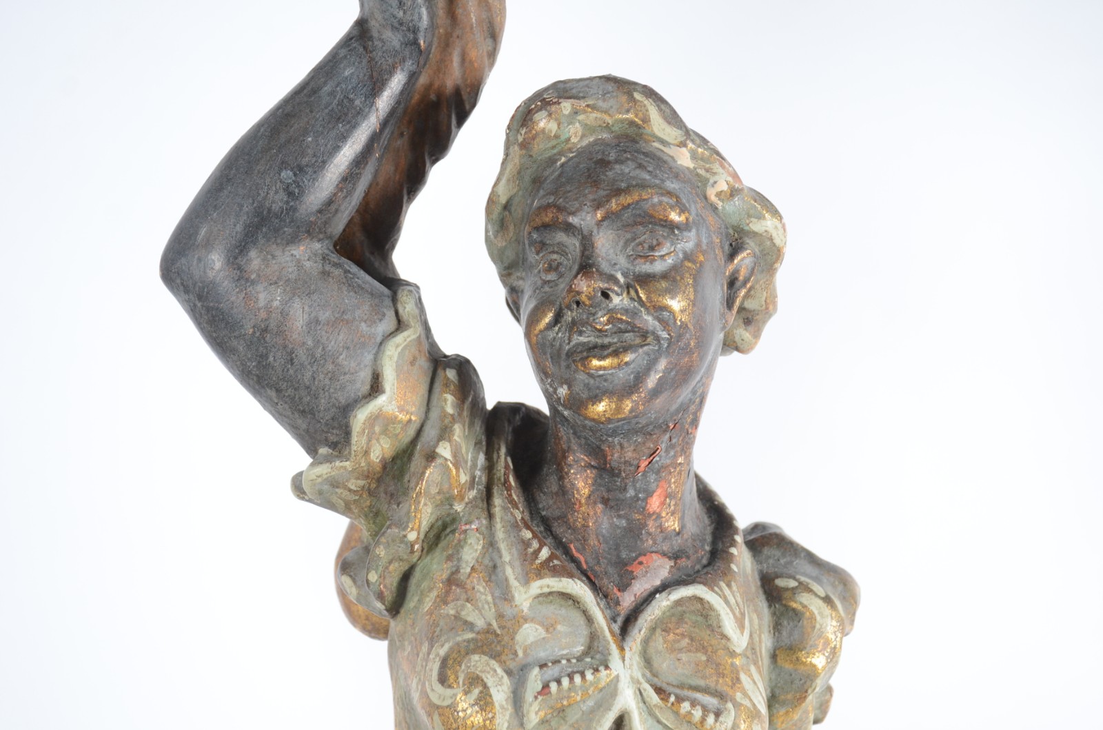 Par de excepcionais figuras de black-a-moor venezianos de madeira... - foto 4 de 11