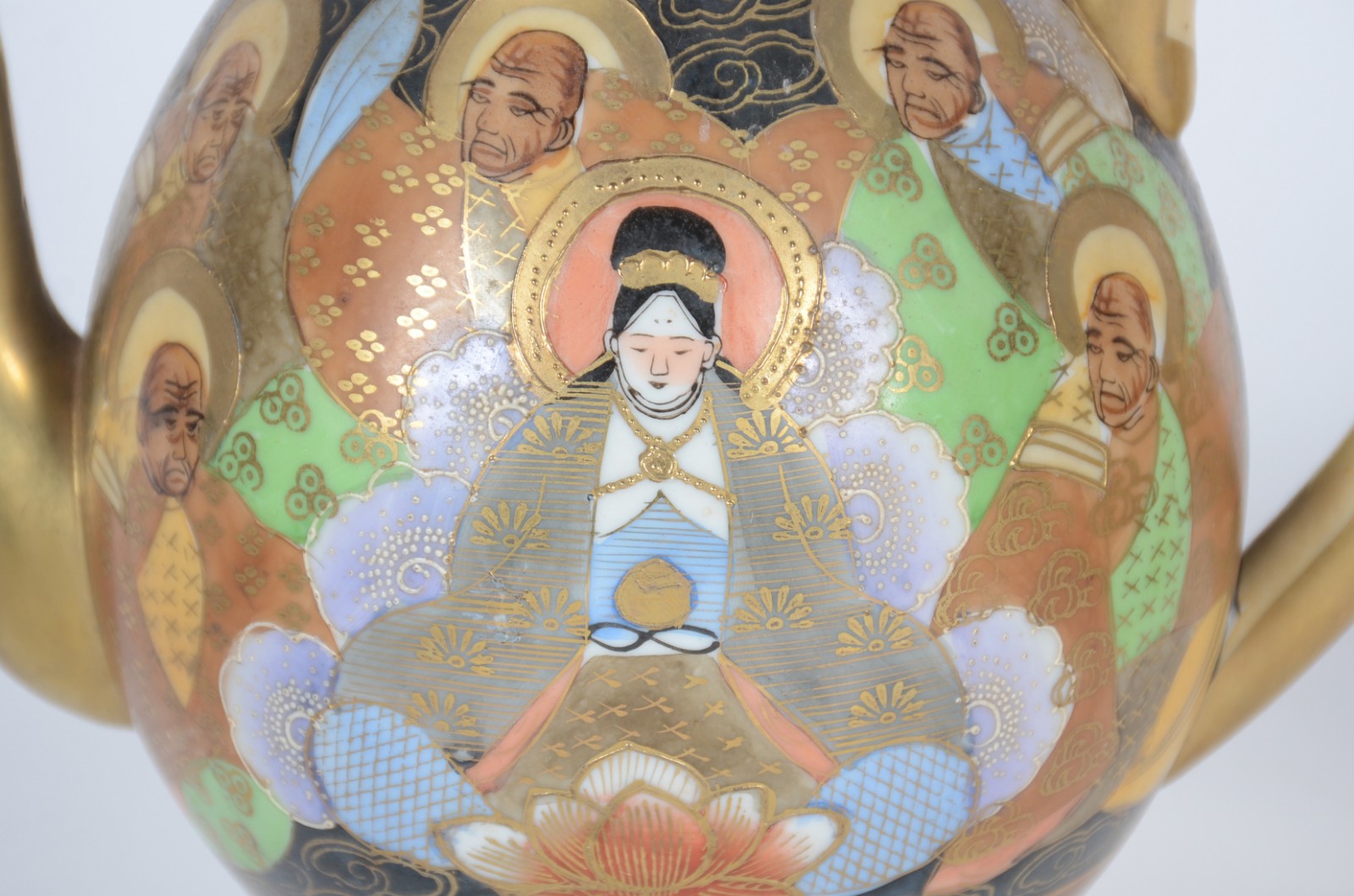 Serviço de chá de porcelana oriental decorados ao gosto Satzuma... - foto 3 de 11