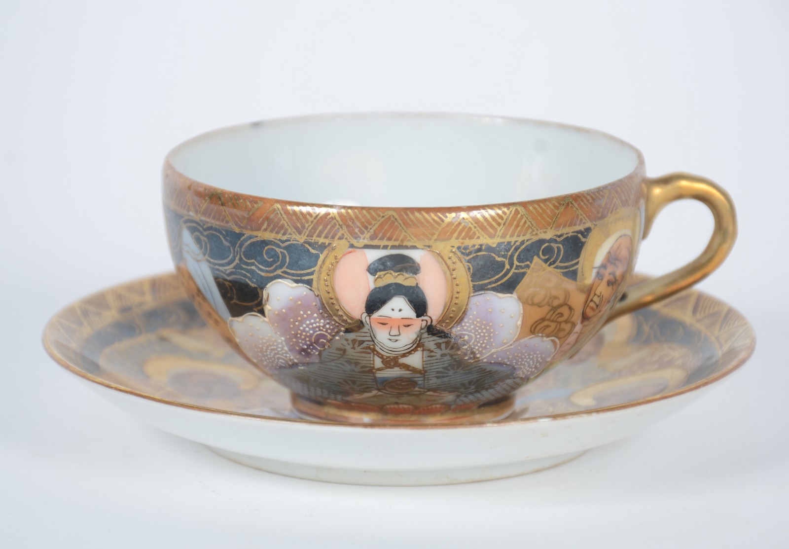 Serviço de chá de porcelana oriental decorados ao gosto Satzuma... - foto 9 de 11
