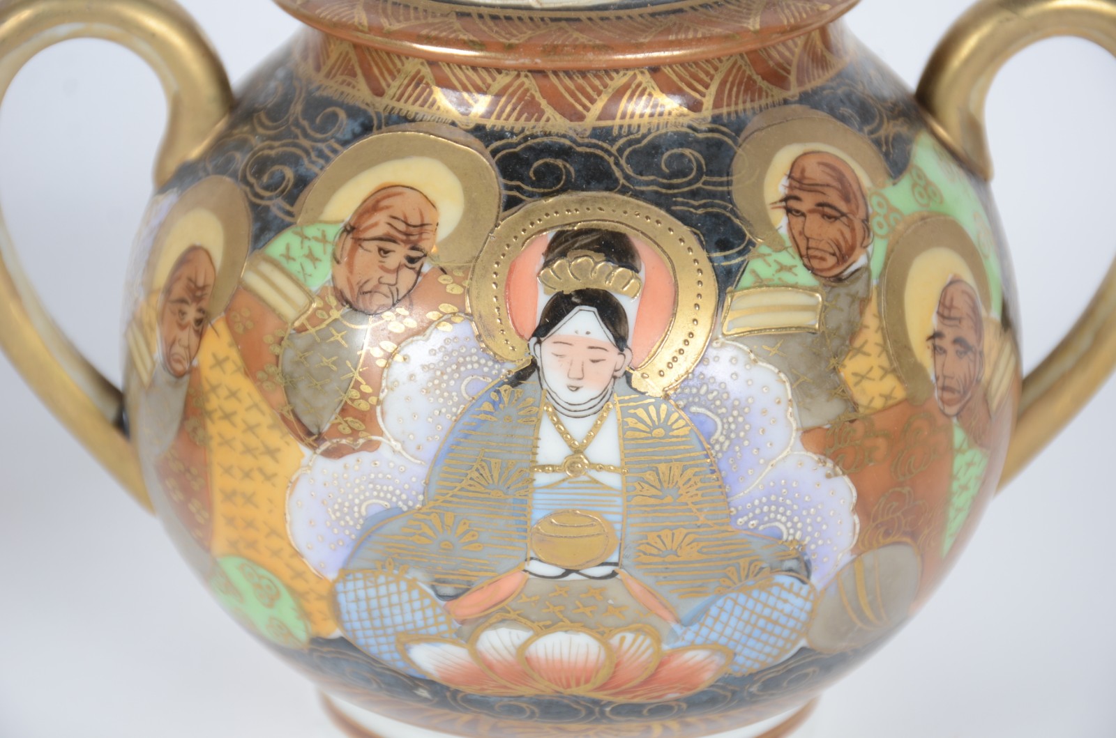 Serviço de chá de porcelana oriental decorados ao gosto Satzuma... - foto 10 de 11
