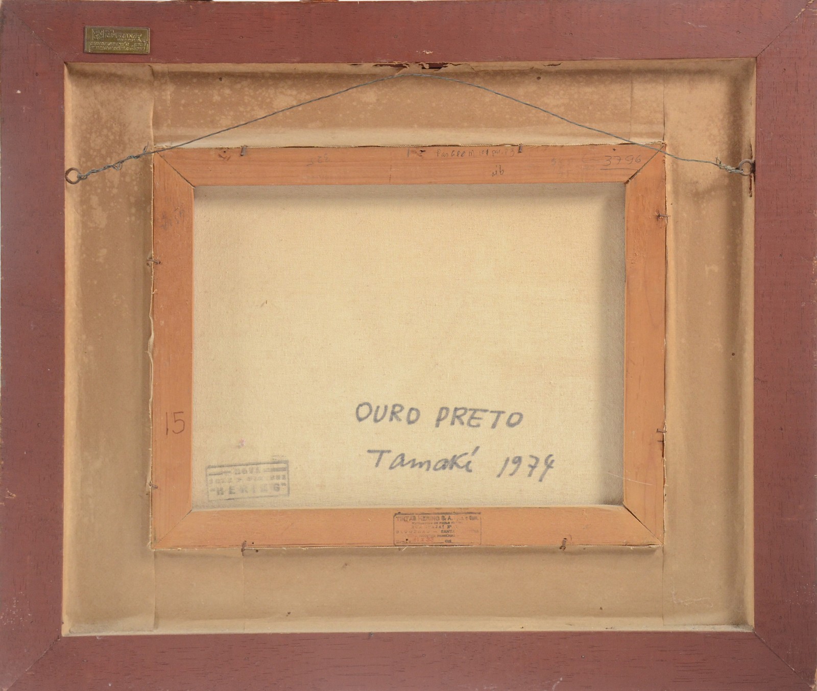 Óleo sobre tela - datado 1974. - foto 4 de 5