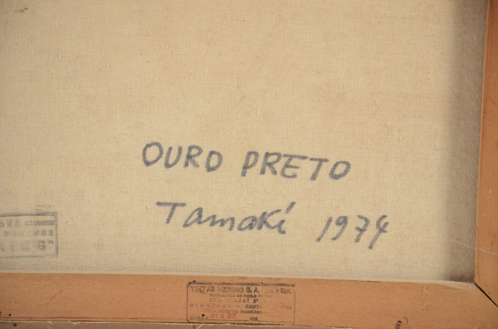 Óleo sobre tela - datado 1974. - foto 5 de 5
